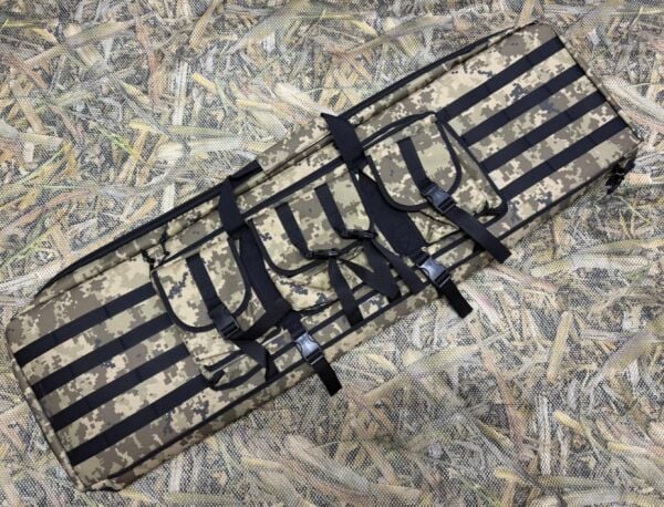 İkili Çift Göz Taktikal Sırt Çantalı Tüfek Kılıfı 1. Kalite 130 Cm Kamuflaj