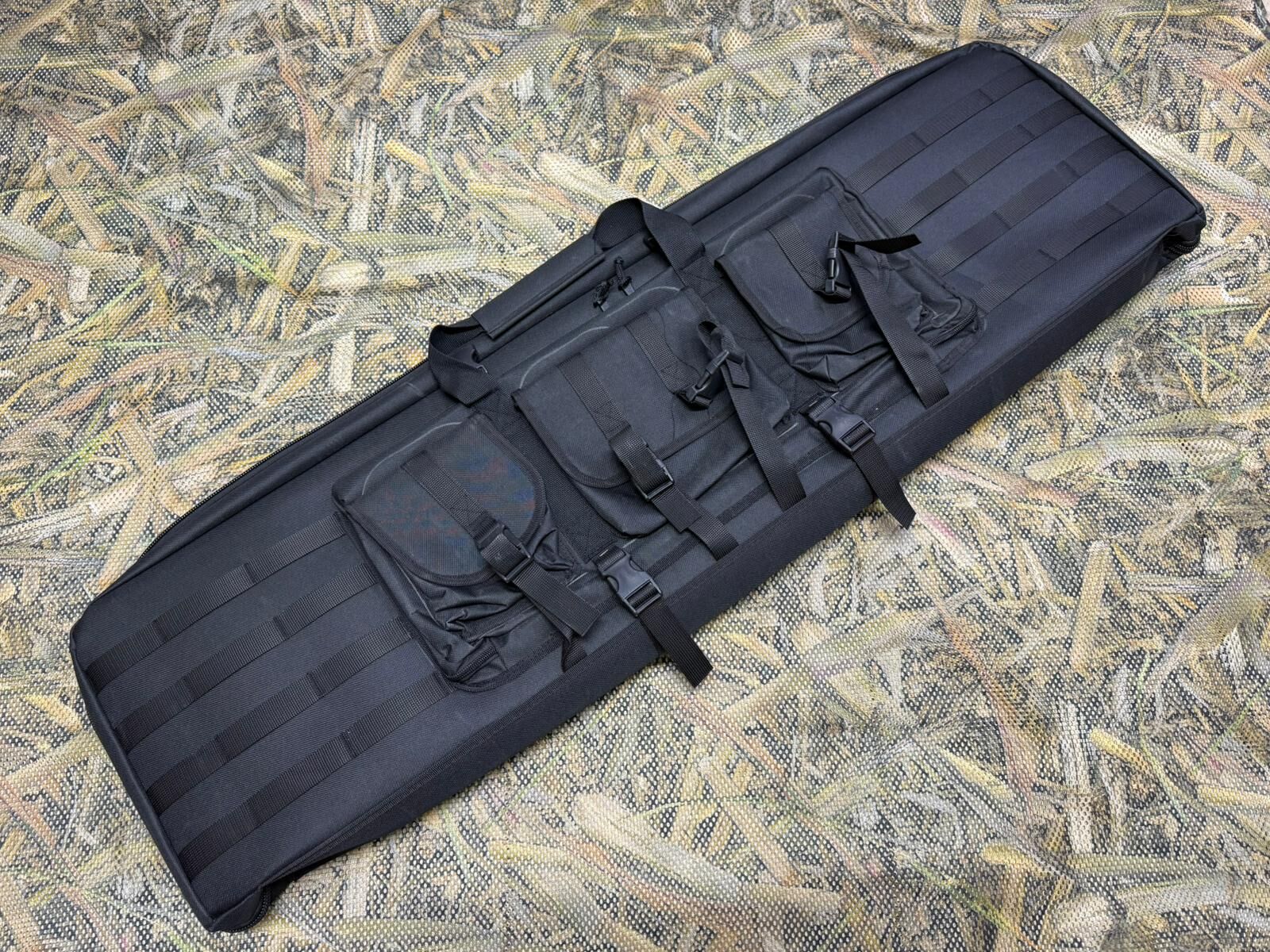 İkili Çift Göz Taktikal Sırt Çantalı Tüfek Kılıfı 1. Kalite 110 Cm Siyah