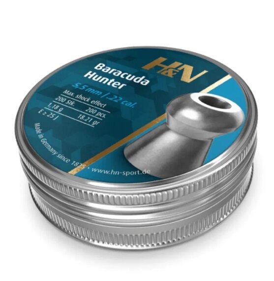 H&N Baracuda Hunter 5,50MM 18.21GR Havalı Saçma