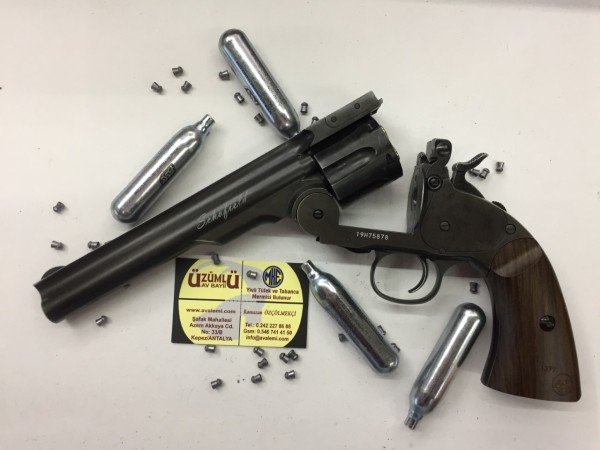 ASG Schofield 6'' Siyah Toplu Havalı Tabanca (Pellet)