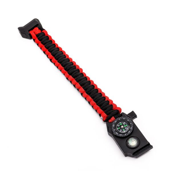 Freecamp Norra S.O.S Lambalı Paracord-KIRMIZI-SİYAH