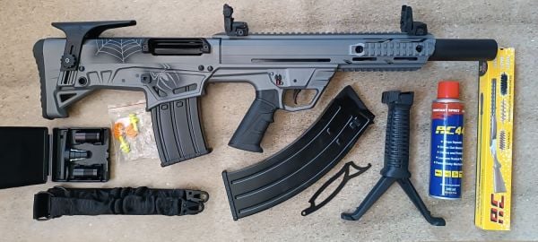 Mozzberk Şarjörlü Bullpup Gri Otomatik Av Tüfeği