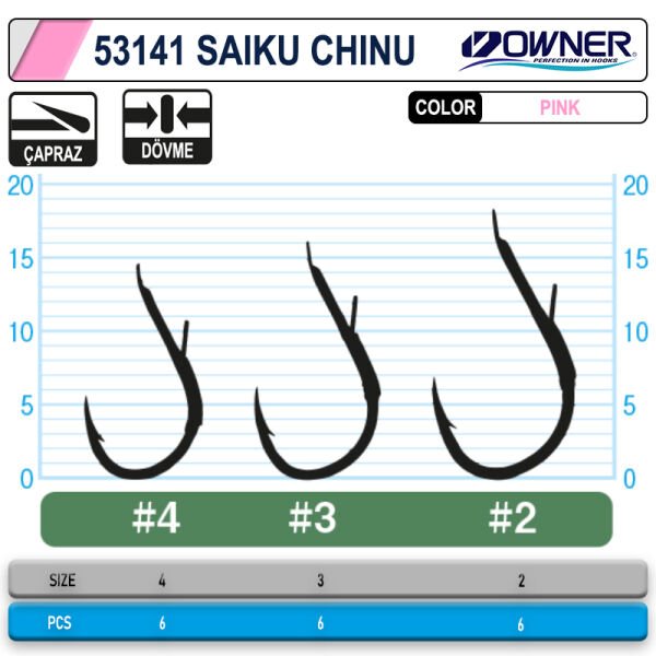 Owner 53141 Saiku Chinu Pink İğne 2