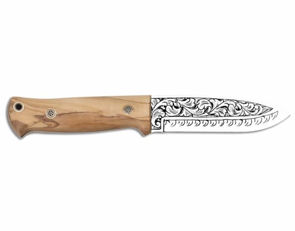 Bora 511 Survivor Zeytin Ağacı Sap Gravürlü Bıçak