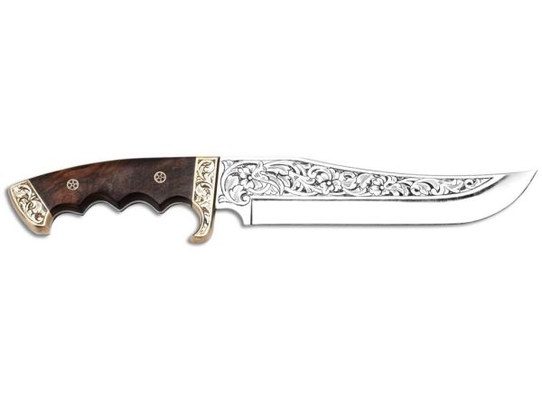 Bora 509 Black Bear Kök Ceviz Gravürlü Bıçak