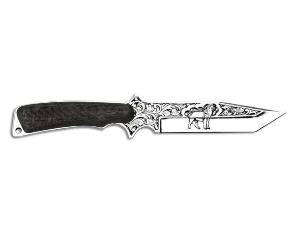 Bora 410 Shogun Karbon Fiber Sap Gravürlü Bıçak