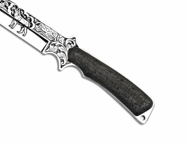Bora 410 Shogun Karbon Fiber Sap Gravürlü Bıçak