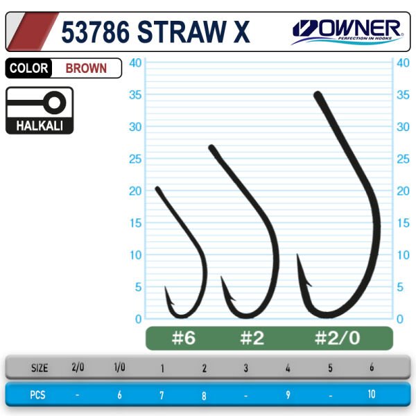 Owner 53768 Straw X Brown İğne 1-0