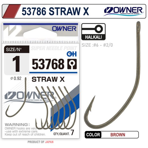 Owner 53768 Straw X Brown İğne 2