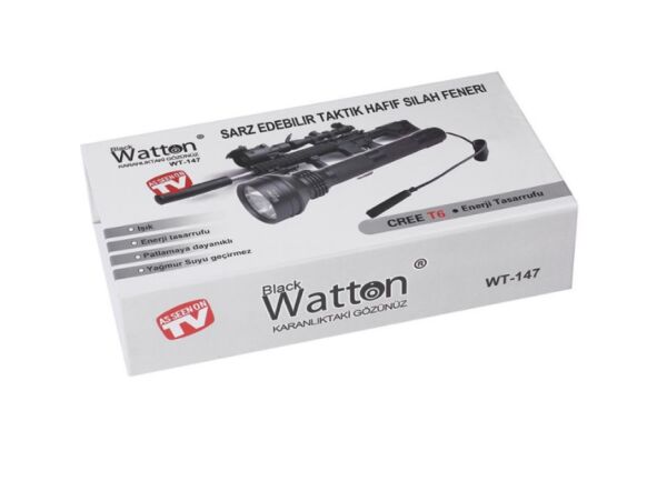 Watton Güçlü Profesyonel Tüfek Feneri Watton Wt-147
