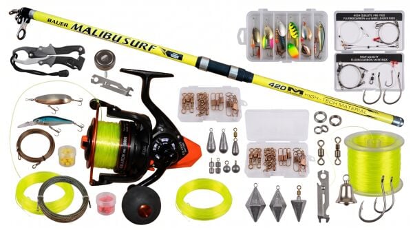 Bauer 420Cm Kamış Balza Grande 11+1 Bilye Surf Olta Seti Takımı