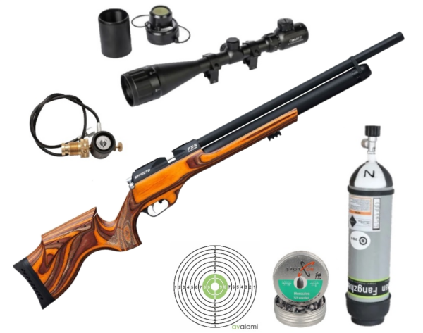 Huğlu Effecto PX5 Pro Lw Lamine Turuncu Pcp Havalı Tüfek Seti