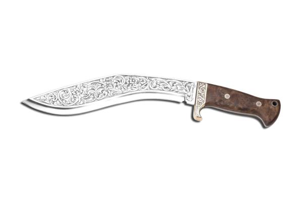 Bora 512 CG Kukri Ceviz Saplı Gravürlü Bıçak