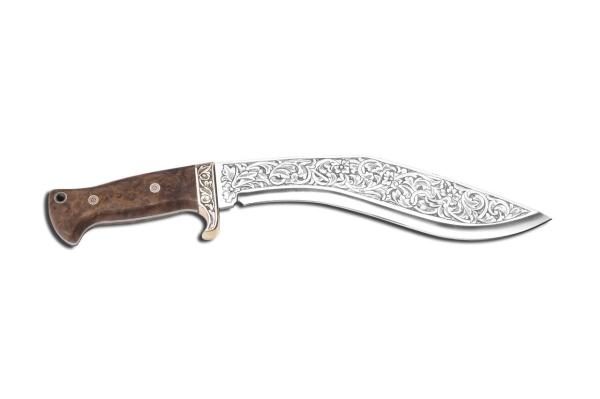 Bora 512 CG Kukri Ceviz Saplı Gravürlü Bıçak
