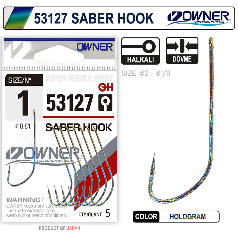Owner 53127 Saber Hook Hg İğne 1