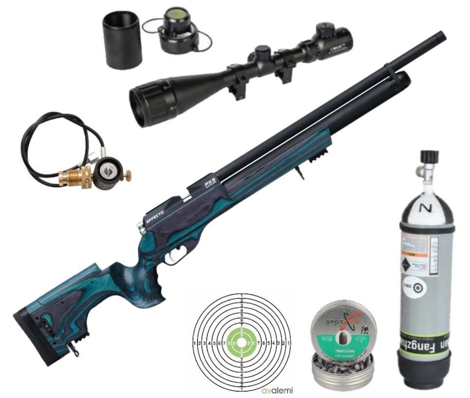 Huğlu Effecto PX5 Sport Lamine Mavi Pcp Havalı Tüfek Seti