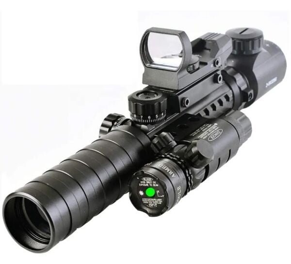 Comet 3-9x32 Dürbün + Güçlü Lazer + Red Dot 3 'lü Taktikal Set